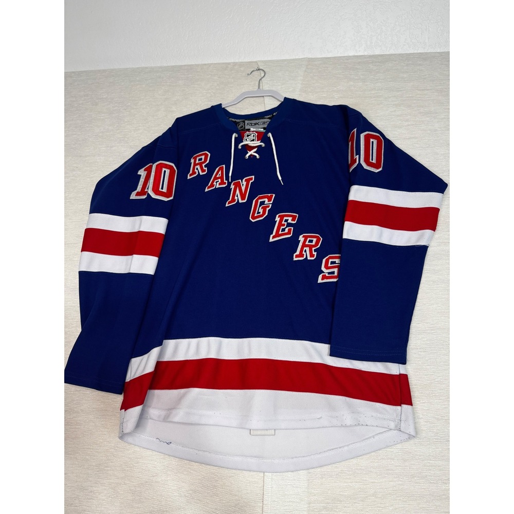 Reebok New York Rangers Marian Gaborik 10 Hockey Jersey Mens Blue Authentic XL